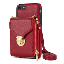 Load image into Gallery viewer, Zipper Hardware Card Wallet Phone Case, For iPhone 6s Plus / 6 Plus, For iPhone 6s / 6