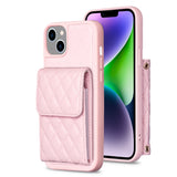 Vertical Wallet Rhombic Leather Phone Case, For iPhone 14, For iPhone 14 Plus, For iPhone 14 Pro, For iPhone 14 Pro Max, For iPhone 13, For iPhone 13 Pro, For iPhone 13 Pro Max, For iPhone 12 / 12 Pro, For iPhone 12 Pro Max