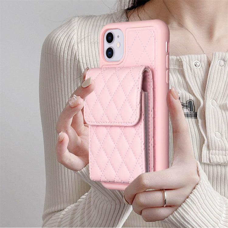 Vertical Wallet Rhombic Leather Phone Case, For iPhone 11, For iPhone 11 Pro, For iPhone 11 Pro Max, For iPhone X / XS, For iPhone XR, For iPhone XS Max, For iPhone SE 2022 / SE 2020 / 7 / 8, For iPhone 7 Plus / 8 Plus