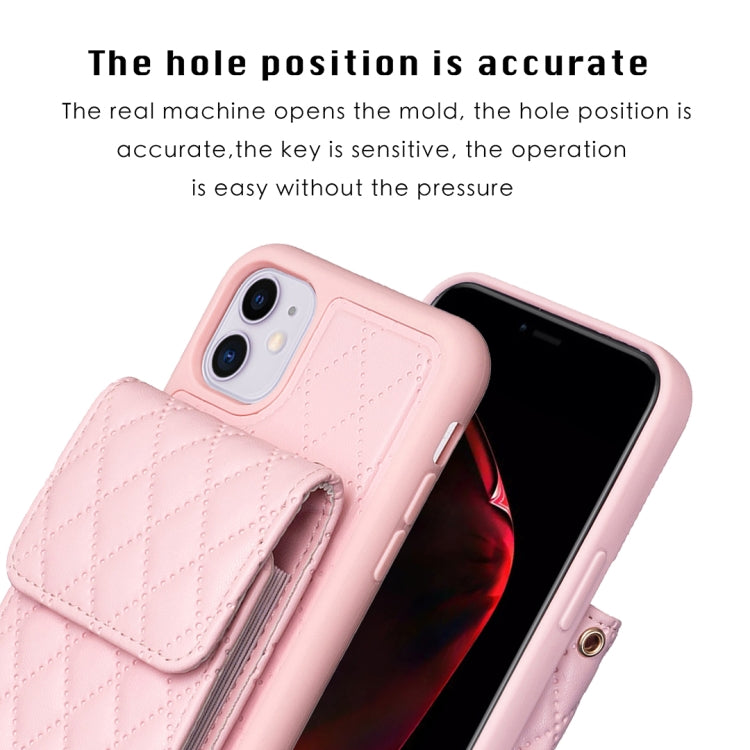 Vertical Wallet Rhombic Leather Phone Case, For iPhone 11, For iPhone 11 Pro, For iPhone 11 Pro Max, For iPhone X / XS, For iPhone XR, For iPhone XS Max, For iPhone SE 2022 / SE 2020 / 7 / 8, For iPhone 7 Plus / 8 Plus