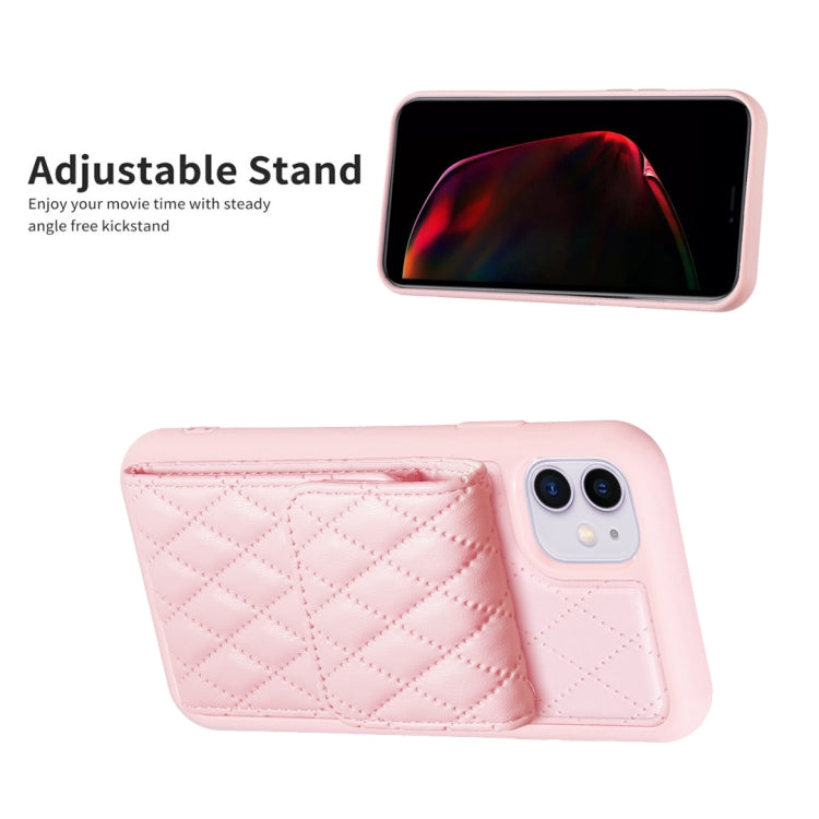 Vertical Wallet Rhombic Leather Phone Case, For iPhone 11, For iPhone 11 Pro, For iPhone 11 Pro Max, For iPhone X / XS, For iPhone XR, For iPhone XS Max, For iPhone SE 2022 / SE 2020 / 7 / 8, For iPhone 7 Plus / 8 Plus