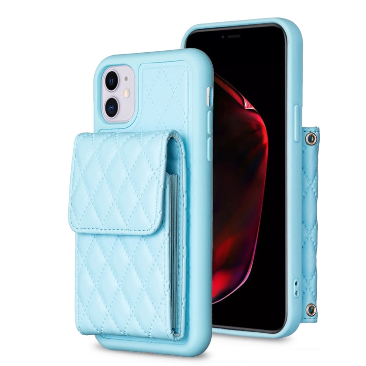 Vertical Wallet Rhombic Leather Phone Case, For iPhone 11, For iPhone 11 Pro, For iPhone 11 Pro Max, For iPhone X / XS, For iPhone XR, For iPhone XS Max, For iPhone SE 2022 / SE 2020 / 7 / 8, For iPhone 7 Plus / 8 Plus