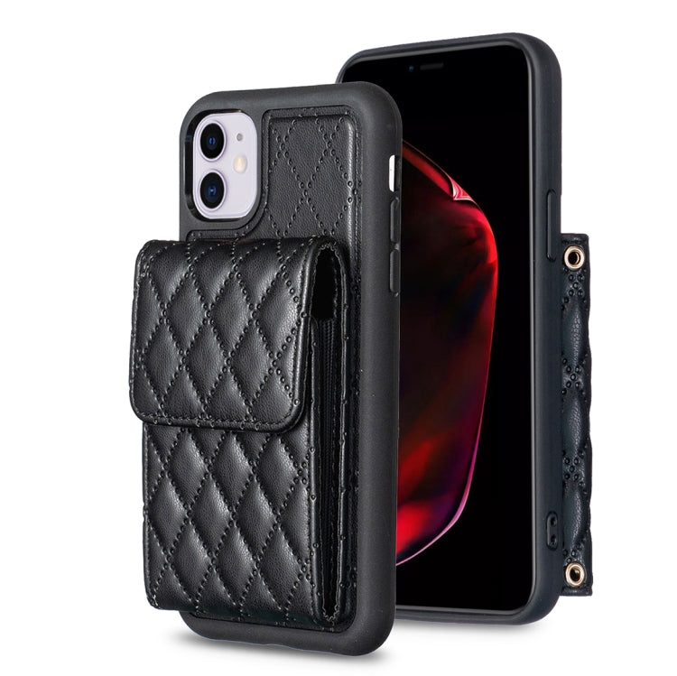 Vertical Wallet Rhombic Leather Phone Case, For iPhone 11, For iPhone 11 Pro, For iPhone 11 Pro Max, For iPhone X / XS, For iPhone XR, For iPhone XS Max, For iPhone SE 2022 / SE 2020 / 7 / 8, For iPhone 7 Plus / 8 Plus