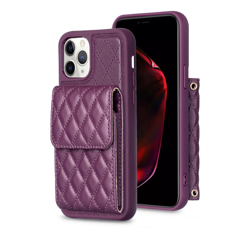 Vertical Wallet Rhombic Leather Phone Case, For iPhone 11, For iPhone 11 Pro, For iPhone 11 Pro Max, For iPhone X / XS, For iPhone XR, For iPhone XS Max, For iPhone SE 2022 / SE 2020 / 7 / 8, For iPhone 7 Plus / 8 Plus