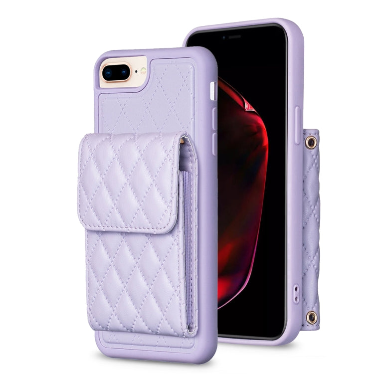 Vertical Wallet Rhombic Leather Phone Case, For iPhone 11, For iPhone 11 Pro, For iPhone 11 Pro Max, For iPhone X / XS, For iPhone XR, For iPhone XS Max, For iPhone SE 2022 / SE 2020 / 7 / 8, For iPhone 7 Plus / 8 Plus
