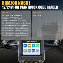 Load image into Gallery viewer, HUMZOR NC601 Car and Truck OBD2 Scan Tool Diagnostic Tool, NC601