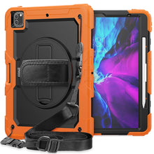 Load image into Gallery viewer, Shockproof Colorful Silicone + PC Protective Case with Holder &amp; Shoulder Strap &amp; Hand Strap &amp; Pen Slot, For iPad Pro 12.9 (2020)