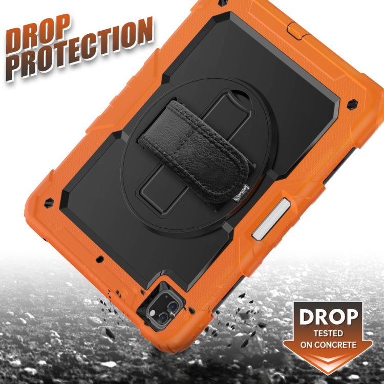 Shockproof Colorful Silicone + PC Protective Case with Holder & Shoulder Strap & Hand Strap & Pen Slot, For iPad Pro 12.9 (2020)