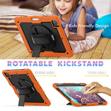Load image into Gallery viewer, Shockproof Colorful Silicone + PC Protective Case with Holder &amp; Shoulder Strap &amp; Hand Strap &amp; Pen Slot, For iPad Pro 12.9 (2020)