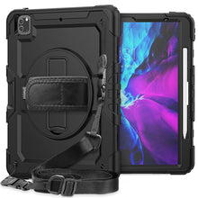 Load image into Gallery viewer, Shockproof Colorful Silicone + PC Protective Case with Holder &amp; Shoulder Strap &amp; Hand Strap &amp; Pen Slot, For iPad Pro 12.9 (2020)