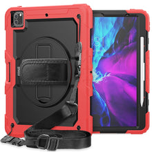 Load image into Gallery viewer, Shockproof Colorful Silicone + PC Protective Case with Holder &amp; Shoulder Strap &amp; Hand Strap &amp; Pen Slot, For iPad Pro 12.9 (2020)