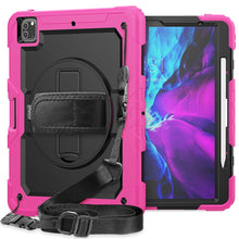 Load image into Gallery viewer, Shockproof Colorful Silicone + PC Protective Case with Holder &amp; Shoulder Strap &amp; Hand Strap &amp; Pen Slot, For iPad Pro 12.9 (2020)