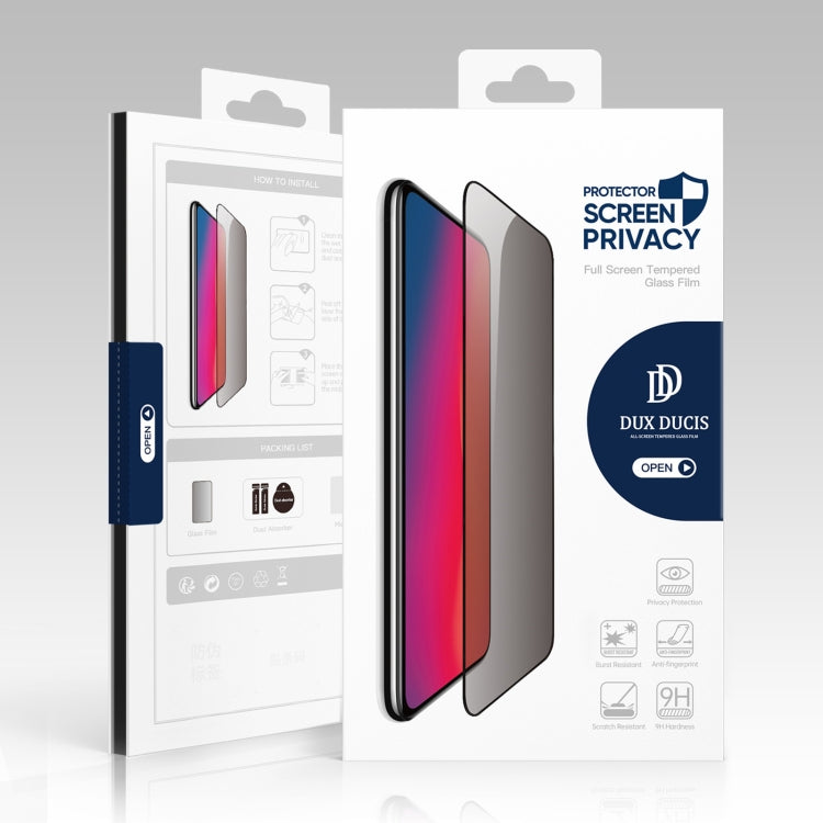 5pcs DUX DUCIS 0.33mm 9H High Aluminum Anti-spy HD Tempered Glass Film, For iPhone 13 mini, For iPhone 12 / 12 Pro, For iPhone 12 mini, For iPhone 12 Pro Max, For iPhone SE 2022 / 2020 / 7 / 8