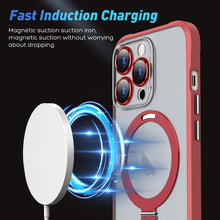 Load image into Gallery viewer, Metal Eyes Series MagSafe Magnetic Holder Phone Case, For iPhone 13, For iPhone 13 Pro Max