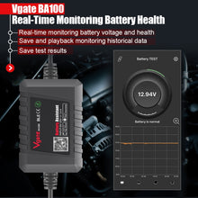 Load image into Gallery viewer, Vgate BA100 Car 12V Bluetooth 4.0 Battery Assistant Analyzer Tester, Vgate BA100