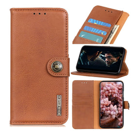 KHAZNEH Cowhide Texture Horizontal Flip Leather Case with Holder & Card Slots & Wallet, For Xiaomi Redmi Note 9