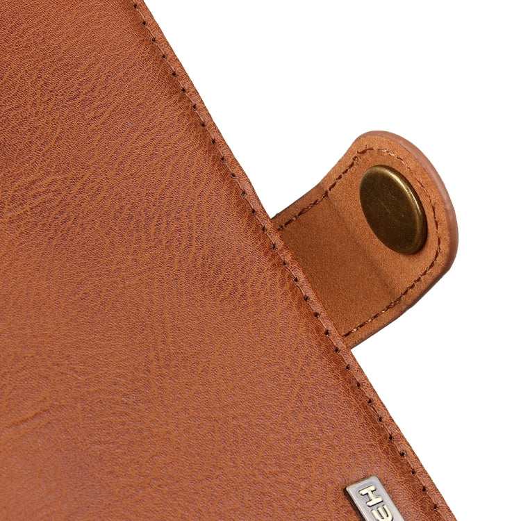 KHAZNEH Cowhide Texture Horizontal Flip Leather Case with Holder & Card Slots & Wallet, For Xiaomi Redmi Note 9