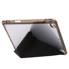 Load image into Gallery viewer, Clear Acrylic Deformation Leather Tablet Case, For iPad 10.2 2021 / 2020 / 10.5