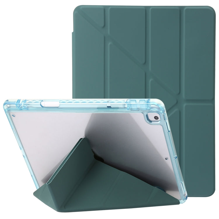 Clear Acrylic Deformation Leather Tablet Case, For iPad 10.2 2021 / 2020 / 10.5