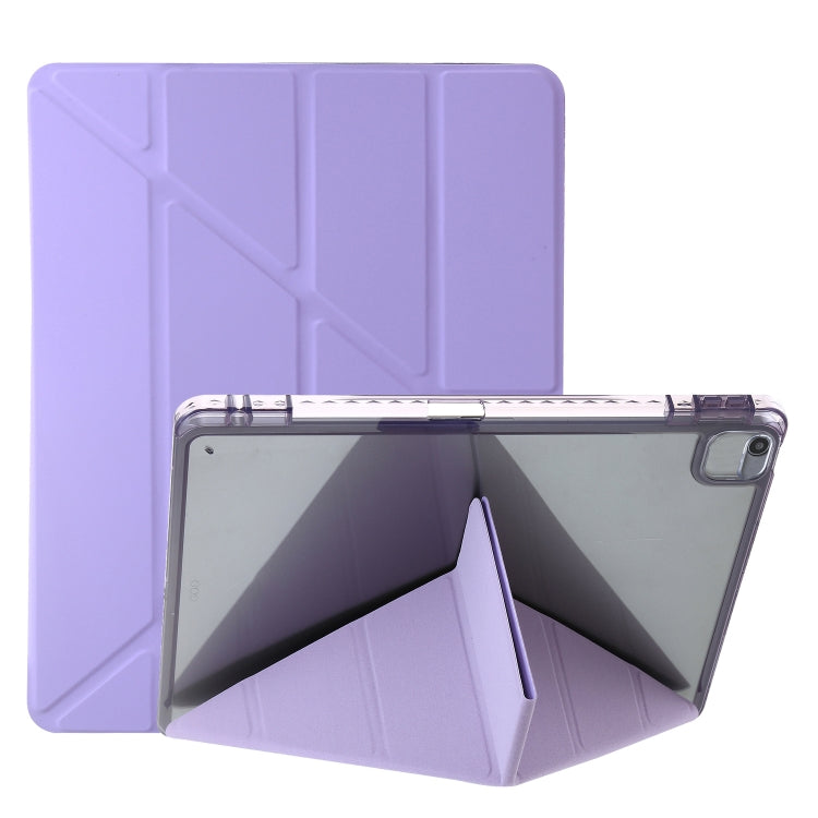 Clear Acrylic Deformation Leather Tablet Case, For iPad 10.2 2021 / 2020 / 10.5