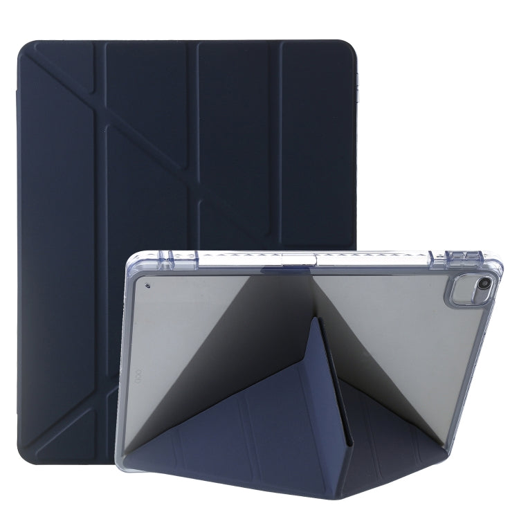 Clear Acrylic Deformation Leather Tablet Case, For iPad 10.2 2021 / 2020 / 10.5