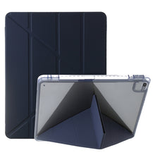Load image into Gallery viewer, Clear Acrylic Deformation Leather Tablet Case, For iPad 10.2 2021 / 2020 / 10.5