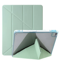 Load image into Gallery viewer, Clear Acrylic Deformation Leather Tablet Case, For iPad 10.2 2021 / 2020 / 10.5
