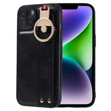 Load image into Gallery viewer, Wristband Leather Back Phone Case, For iPhone 14, For iPhone 14 Plus
