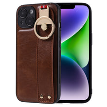 Load image into Gallery viewer, Wristband Leather Back Phone Case, For iPhone 14, For iPhone 14 Plus