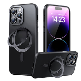 360 Rotating MagSafe Magnetic Skin Feel Phone Case, For iPhone 14 Pro Max, For iPhone 14 Pro, For iPhone 14 Plus, For iPhone 14