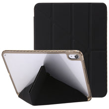 Load image into Gallery viewer, Clear Acrylic Deformation Leather Tablet Case, For iPad 10th Gen 10.9 2022, For iPad Pro 12.9 2022 / 2021 / 2020, For iPad Pro 11 2022 / 2021 / 2020, For iPad Air / Air 2 / 9.7 2018 / 2017