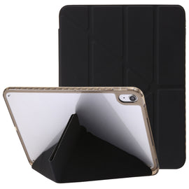 Clear Acrylic Deformation Leather Tablet Case, For iPad 10th Gen 10.9 2022, For iPad Pro 12.9 2022 / 2021 / 2020, For iPad Pro 11 2022 / 2021 / 2020, For iPad Air / Air 2 / 9.7 2018 / 2017