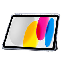 Load image into Gallery viewer, Clear Acrylic Deformation Leather Tablet Case, For iPad 10th Gen 10.9 2022, For iPad Pro 12.9 2022 / 2021 / 2020, For iPad Pro 11 2022 / 2021 / 2020, For iPad Air / Air 2 / 9.7 2018 / 2017
