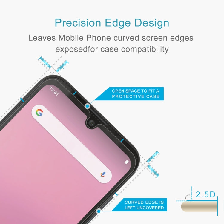 50pcs 0.26mm 9H 2.5D Tempered Glass Film