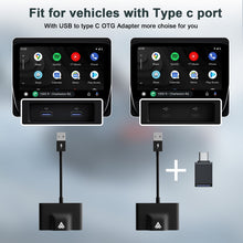 Load image into Gallery viewer, THT-020-3+ USB + USB-C / Type-C Wired to Wireless Carplay Adapter for Android Smartphone, THT-020-3+