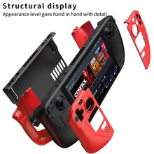 Load image into Gallery viewer, GKK For Steam Deck Color Contrast Anti-fall Game Console Case, GKK Case(Black), GKK Case(Red), GKK Case(Blue)