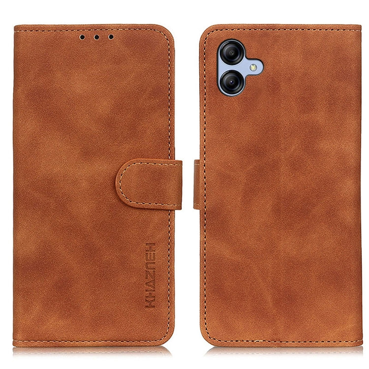 KHAZNEH Retro Texture Horizontal Flip Leather Phone Case, For Samsung Galaxy Xcover7, For Samsung Galaxy A05 4G, For Samsung Galaxy A35 5G, For Samsung Galaxy M34 5G, For Samsung Galaxy M54 5G, For Samsung Galaxy A55 5G, For Samsung Galaxy S23 FE 5G   ...