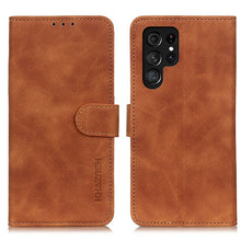 Load image into Gallery viewer, KHAZNEH Retro Texture Horizontal Flip Leather Phone Case