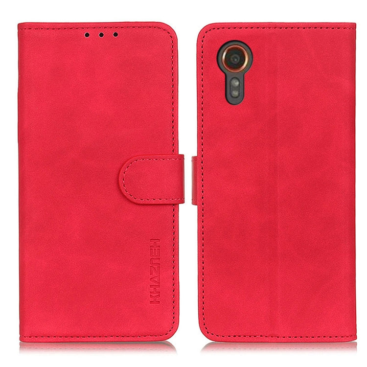 KHAZNEH Retro Texture Horizontal Flip Leather Phone Case, For Samsung Galaxy Xcover7, For Samsung Galaxy A05 4G, For Samsung Galaxy A35 5G, For Samsung Galaxy M34 5G, For Samsung Galaxy M54 5G, For Samsung Galaxy A55 5G, For Samsung Galaxy S23 FE 5G   ...