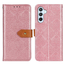 Load image into Gallery viewer, European Floral Embossed Leather Phone Case
