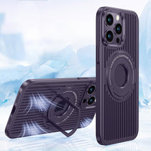 Load image into Gallery viewer, Cooling MagSafe Magnetic Ring Holder Phone Case