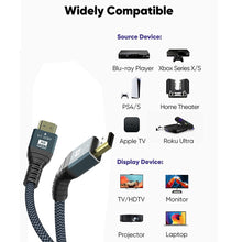 Load image into Gallery viewer, HDMI 2.1 Version 8K 60Hz UHD 48Gbps Cable, 1m, 2m, 3m