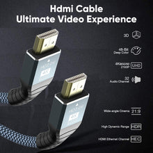 Load image into Gallery viewer, HDMI 2.0 Version 4K 60Hz HD Cable, 1m, 2m, 3m, 5m