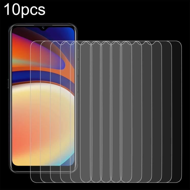 10pcs 0.26mm 9H 2.5D Tempered Glass Film, For OUKITEL C33, For OUKITEL C32 (10 PCS)