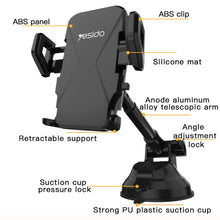 Load image into Gallery viewer, Yesido C40 Car Foldable 360 Degree Rotation Automatic Clip Phone Holder, C40