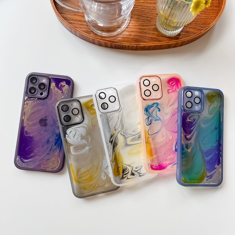 Oil Painting Electroplating TPU Phone Case