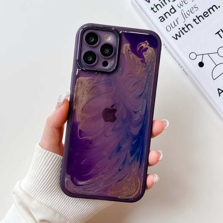 Oil Painting Electroplating TPU Phone Case