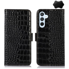 Load image into Gallery viewer, Crocodile Top Layer Cowhide Leather Phone Case
