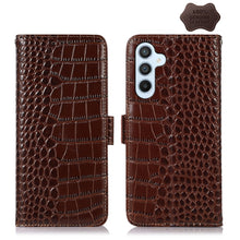 Load image into Gallery viewer, Crocodile Top Layer Cowhide Leather Phone Case, For Samsung Galaxy Xcover 7, For Samsung Galaxy M54 5G, For Samsung Galaxy A35 5G, For Samsung Galaxy M34 5G, For Samsung Galaxy S24 Ultra, For Samsung Galaxy A55 5G, For Samsung Galaxy S24+              ...