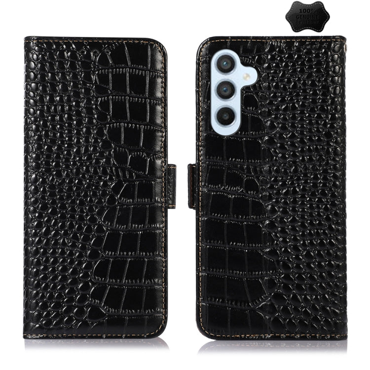Crocodile Top Layer Cowhide Leather Phone Case, For Samsung Galaxy Xcover 7, For Samsung Galaxy M54 5G, For Samsung Galaxy A35 5G, For Samsung Galaxy M34 5G, For Samsung Galaxy S24 Ultra, For Samsung Galaxy A55 5G, For Samsung Galaxy S24+              ...